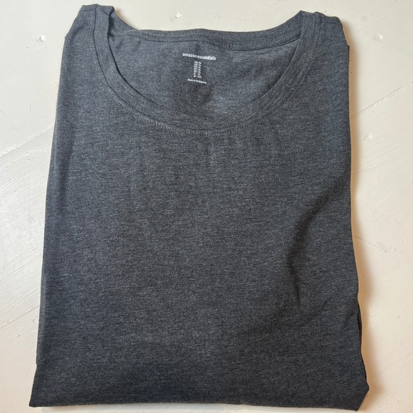 Amazon Essentials Women's XL Dark Gray Long Sleeve Top Cleanfit Minimal - Picture 4 of 8